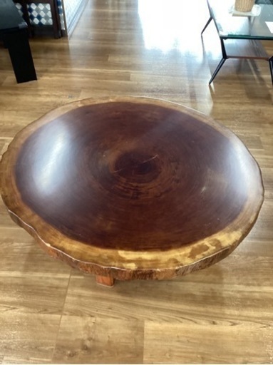 天然木輪切り卓子【町田市再生家具】243553