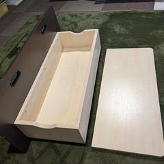 キャスター付こども用机の画像