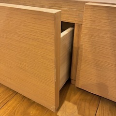無印良品 収納ベッド シングル オーク材
