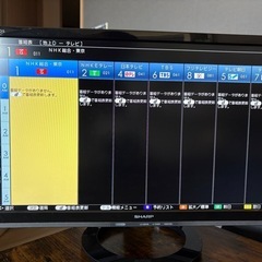 液晶テレビ　シャープAQUOS22型　の画像