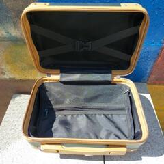 超軽量 機内持込み 一人旅 かわいい スーツケース キャリーケース キャリーバッグ タイプ2 グリーン/ゴールド

の画像