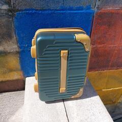 超軽量 機内持込み 一人旅 かわいい スーツケース キャリーケース キャリーバッグ タイプ2 グリーン/ゴールド

の画像