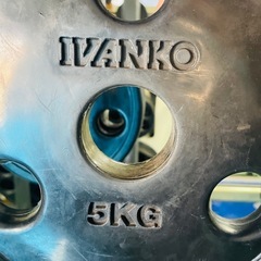 Ivanko イバンコ　 ウエイトトレーニングバーベルラバープレート  5kg  50mm径の画像