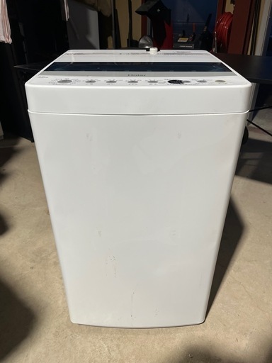 ハイアール　全自動洗濯機　４．５ｋｇ　ブルー／ホワイト　２０１９年製　単身〜２名向きサイズ　Ｈａｉｅｒ　ＪＷ－Ｃ４５Ｄ