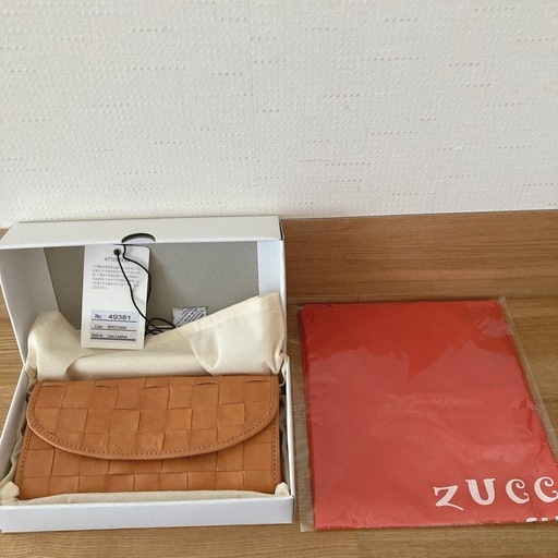 新品未使用　財布 レディース 長財布 大容量 革 レザー ズッケロ おまけエコバッグ付き