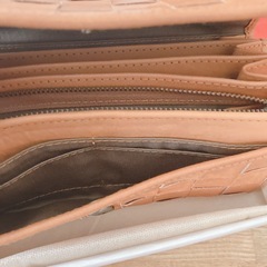 新品未使用　財布 レディース 長財布 大容量 革 レザー ズッケロ おまけエコバッグ付きの画像