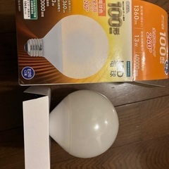 新品未使用　100形　LED電球　電球色の画像