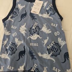 新品　タンクトップ　恐竜柄　110サイズ