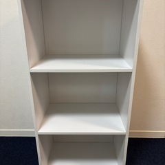 カラーボックス 収納ボックス3つ付き 収納ラックの画像