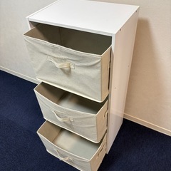 カラーボックス 収納ボックス3つ付き 収納ラックの画像