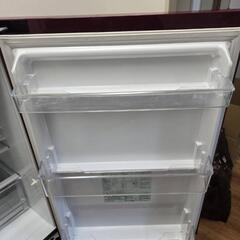 【動作品】AQUA 冷蔵庫 AQR-17K(R) 168L 2020年の画像