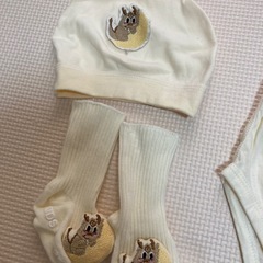 新生児服帽子靴下セット