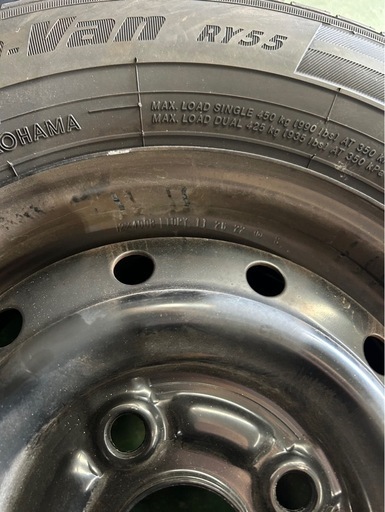 福岡市引取り専用ヨコハマタイヤ　RY55 145/80R12
