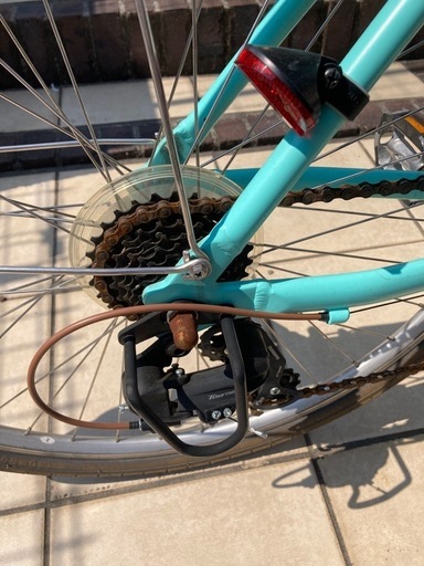 自転車と空気入れ ルイガノ cityroam8 470mm 6速 自転車