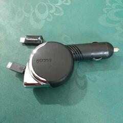 車用充電器　タイプBからCへの変換器付き