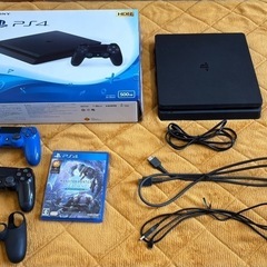 プレステ4本体+コントローラー2つ+ソフトおまけ

