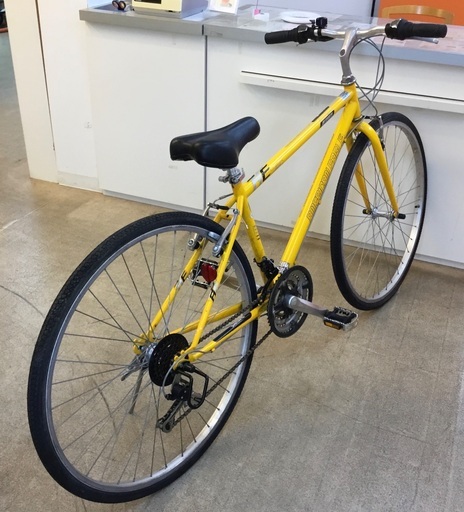 整備済・美品＞アメリカンイーグル・クロスバイク 27インチ・イエロー