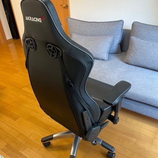【お譲り先決定】AKRacing ゲーミングチェア デスクチェア 勉強椅子 学習椅子 グレー 灰 Pro-X V2 高耐久PUレザー 