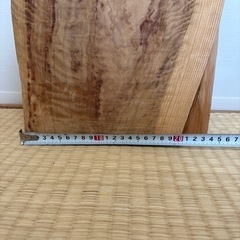 一枚板　さくら　サクラ　未加工　24×82×2.5cm DIY ソリ有りの画像