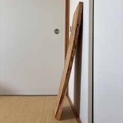 一枚板　さくら　サクラ　未加工　24×82×2.5cm DIY ソリ有りの画像