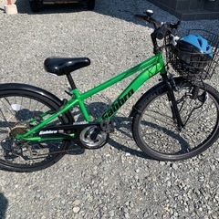 【受け渡し先決定】おまけ付きイオンサイクル24インチ自転車グリーン