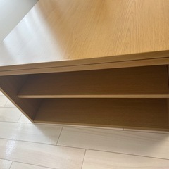 こたつ機能付きローテーブル（収納棚付き）の画像