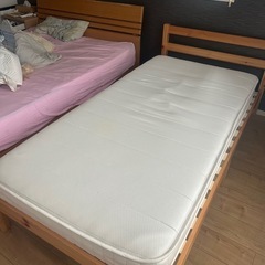 ニトリ　2年使用　シングルベッド　マットレス　セットの画像