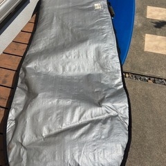 サーフボード　ファンボード　サーフィン　
カバーとフィン付き　の画像