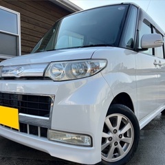 Bluetoothナビ付き☆月々9千円〜分割可❗️車検2年付き！【名義変更代込み】広い車内！大人気‼️ダイハツ タントカスタム☆Bluetoothナビ付き☆走行中DVD見れます☆純正アルミ☆便利なスライドドア☆ドライブレコーダー☆そのまま乗って帰れます！の画像
