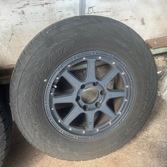 265/65R17 プラドハイラックス　エクストリームJ ダンロップ　グラントレックAT5 139.7x6H 7.5j ＋25 2020年の画像