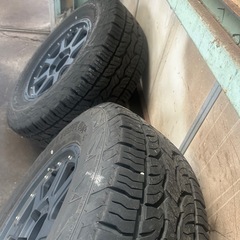 265/65R17 プラドハイラックス　エクストリームJ ダンロップ　グラントレックAT5 139.7x6H 7.5j ＋25 2020年の画像