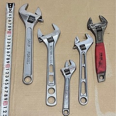 中古モンキーレンチ　5点