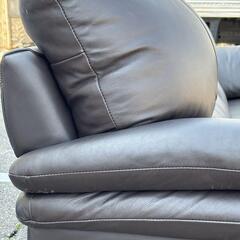 レザーワールド leatherworld 2Pソファ レザー ブラックの画像