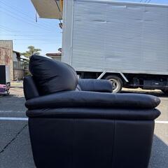 レザーワールド leatherworld 2Pソファ レザー ブラックの画像