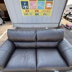 レザーワールド leatherworld 2Pソファ レザー ブラックの画像