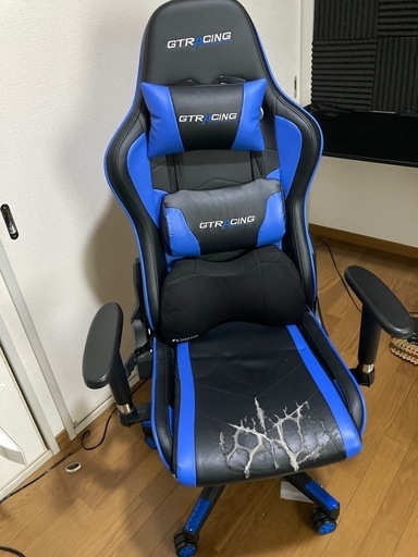 値下げしました!ゲーミングチェア　難あり(シート以外美品)