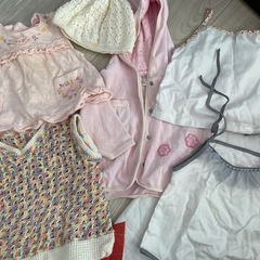 女の子　70〜80 帽子やニット服のセット