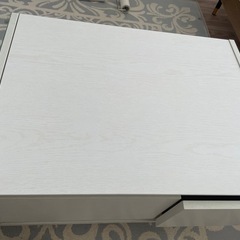 LOWYAドレッサーテーブル ディスプレイ収納付き 可動ミラー付き ローテーブルの画像