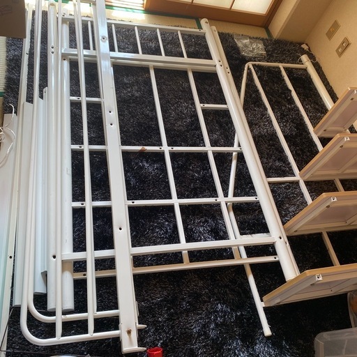 ロフトベッド 白 シングル 中古品 ロフトベッド（ホワイト） – RASIK