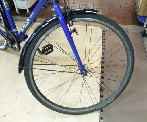 26インチ 子供用 自転車 ブリヂストン 7段変速（やや不調） SCHLEIN SHL 61 グリッターブルー カギ付き BRIDGE