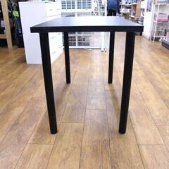 ニトリ テーブル 幅100×奥59×高72 机 ダイニング 作業台 ブラック 黒 食卓 食卓テーブル ダイニングテーブル 札幌市厚別区 厚別店の画像