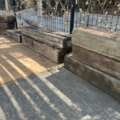 【本物】枕木・サイズ色々ありますの画像