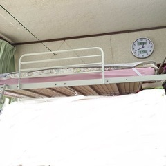 山善ロフトベッド　HML2-1021 マットレス付き
