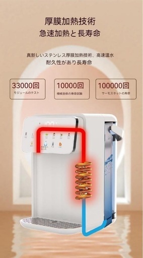 Amazon.co.jp: Quirix卓上ウォーターサーバー 浄水型ウォーター