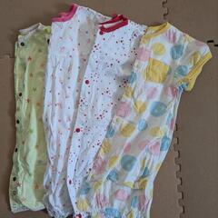 半袖　カバーオール　女の子　赤ちゃん　4枚セット