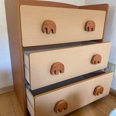 子供衣服収納🐘タンスの画像
