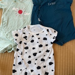 夏用ロンパース3枚セット