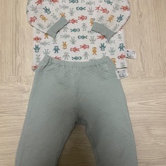 【中古】長袖 パジャマ 95 2着/90 1着の画像