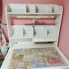 くろがね　学習机　椅子　すみっコぐらしマットセット　　