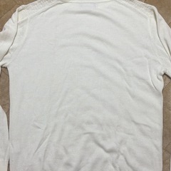メンズビギ　クールネックセーター薄手白サイズM〜L
の画像